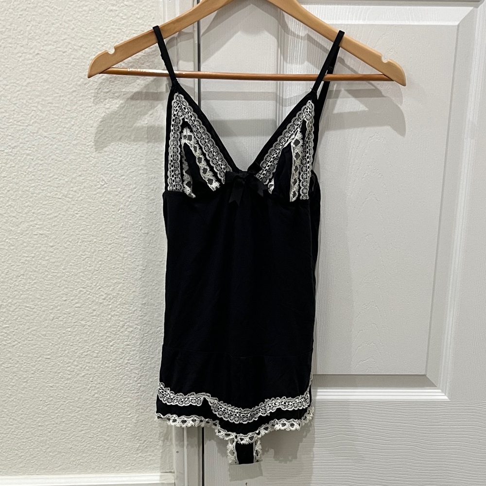 Victoria’s Secret Sexy Little Things soft black and white lingerie